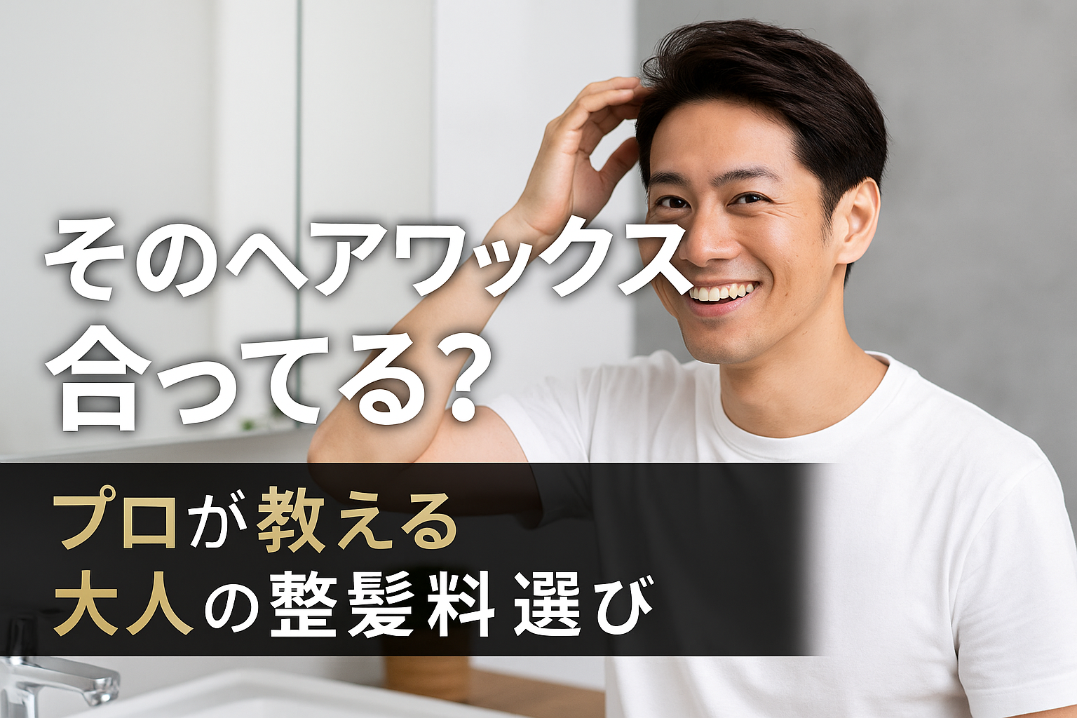 そのヘアワックス、合ってる？プロが教える大人の整髪料選び